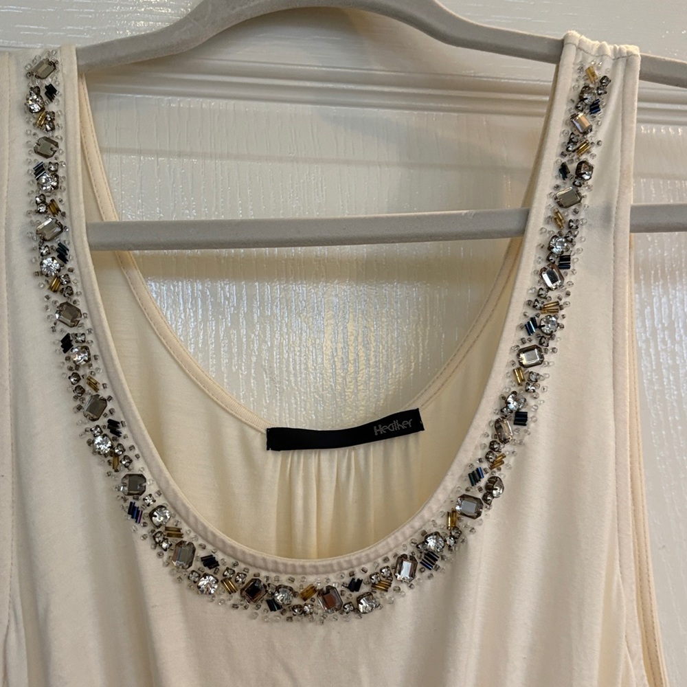 Heather Ivory Rhinestone Tulle Balletcore Dress XS - Picture 8 of 10